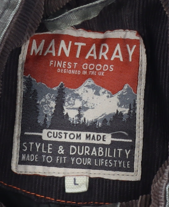 Mantaray Men's Brown Military Jacket L - Outdoor Style