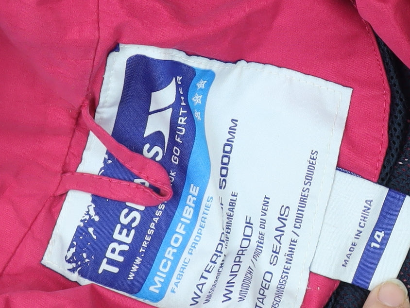 Trespass Women's Pink Anorak Jacket Size 14