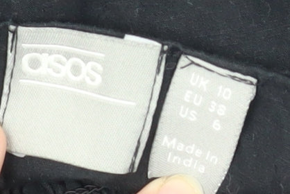 ASOS Black Cotton Dress Women Size 10