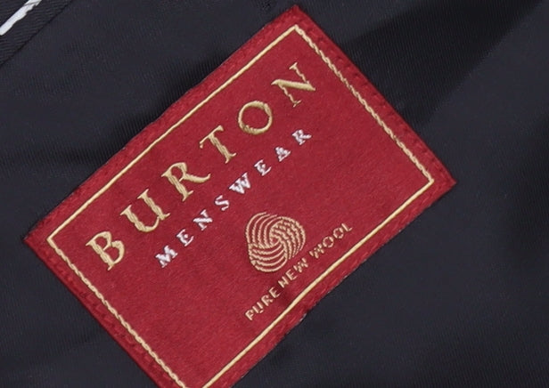 Burton Menswear Grey Check Blazer 40 Short