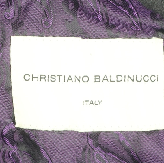 Christiano Baldinucci Men's Black Blazer, S, Formal