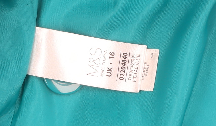 Marks and Spencer Women's Green Jacket Size 16