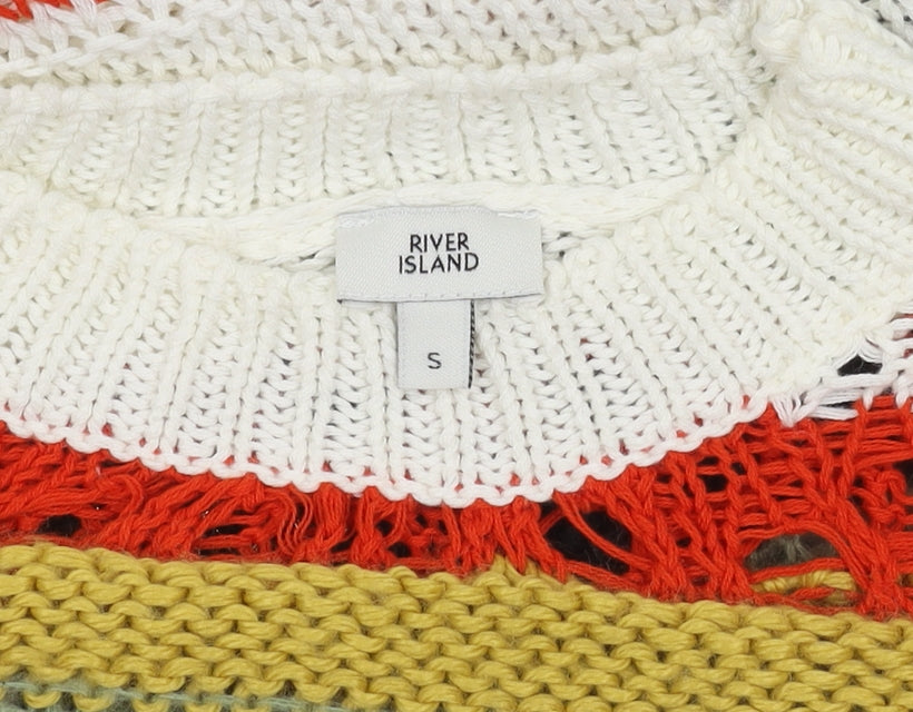 River Island Women's Multicoloured Striped Jumper S