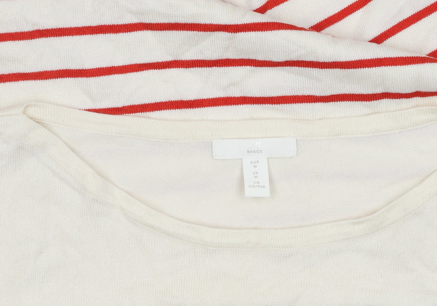 H&M Women's Multicoloured Striped Pullover Jumper Size 12