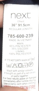 Next Men's Black Waistcoat, 36, Regular Fit, Polyester Blend