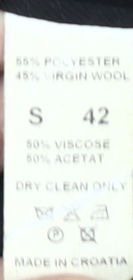 Varteks Men's Black Tuxedo Jacket, 42S, Formal Wear