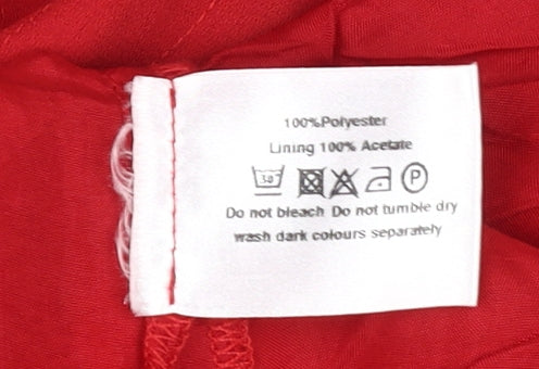 Roman Originals Women's Red Blouse, Size 16, Sleeveless