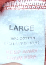 Marvel Deadpool Men's Red Graphic T-Shirt Size L