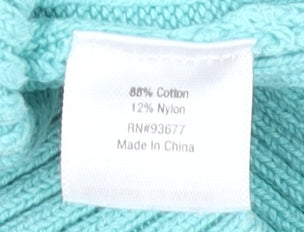 St John's Bay Women's Blue Cable-Knit Pullover Jumper - M