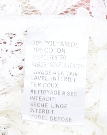 Lucy Wang Women's Ivory Lace Blouse - Medium