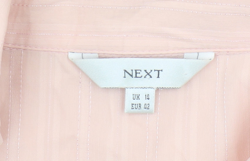 Next Women's Pink Long Sleeve Blouse Size 14