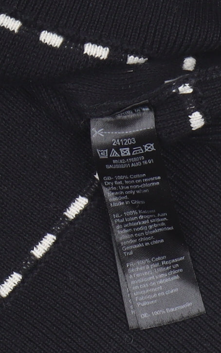 Monsoon Women's Black Pullover Jumper, Size 8, Cotton