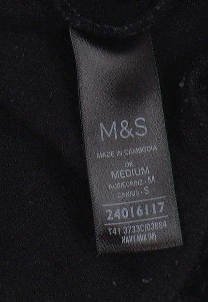 Marks and Spencer Women's Black Animal Print Jumper M