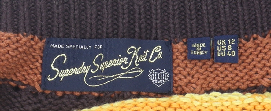 Superdry Women's Multicoloured Cropped Tank UK 12