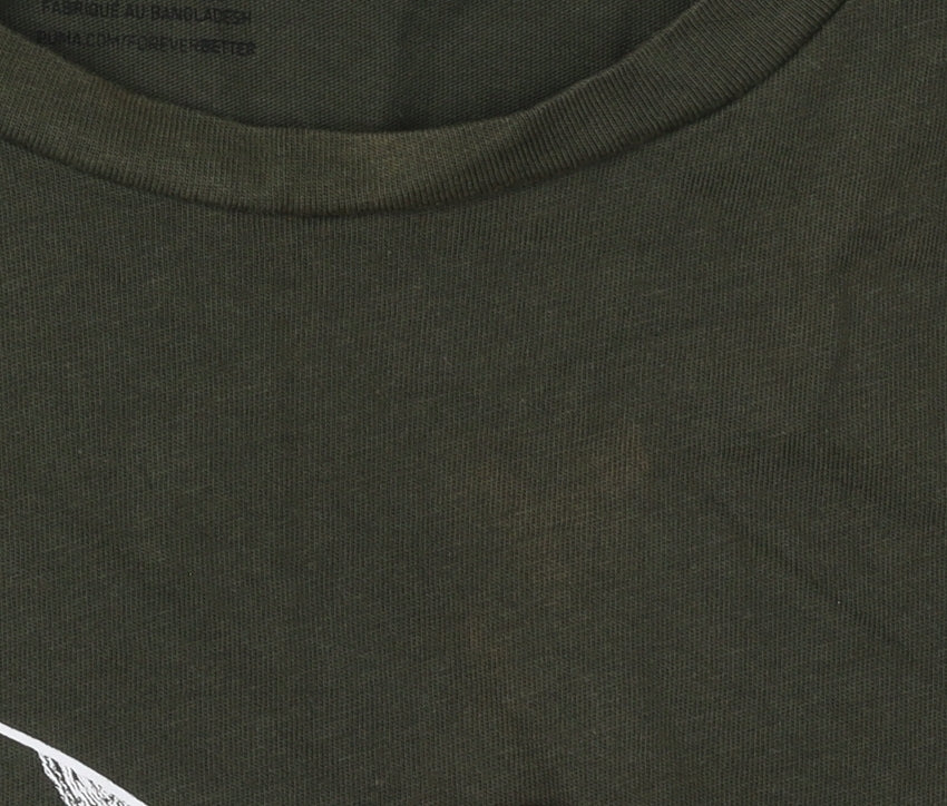 Puma Women's Green T-Shirt Size 14 Casual Crew Neck