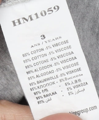 Spider-Man Boys Long Sleeve Grey T-Shirt 3 Years