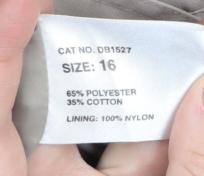 David Barry Women's Beige Basic Jacket Size 16