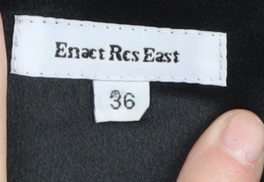 Enact Res East Black Sequined Slip Dress, Size 8