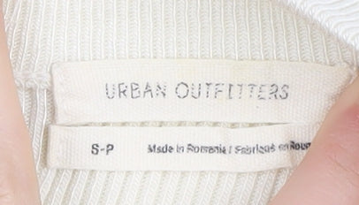 Urban Outfitters Women's Ivory Mock Neck Jumper S