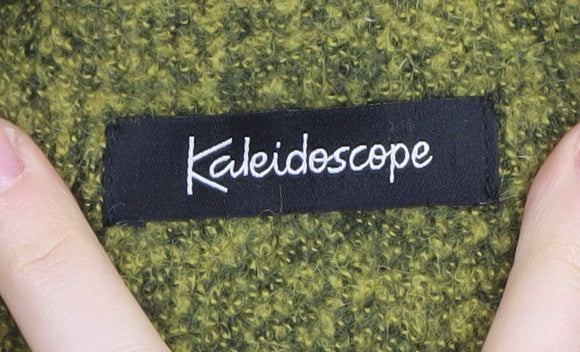 Kaleidoscope Women's Green Check Cardigan, Size M