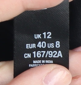 Miss Selfridge Women's Black Floral Camisole Tank Top