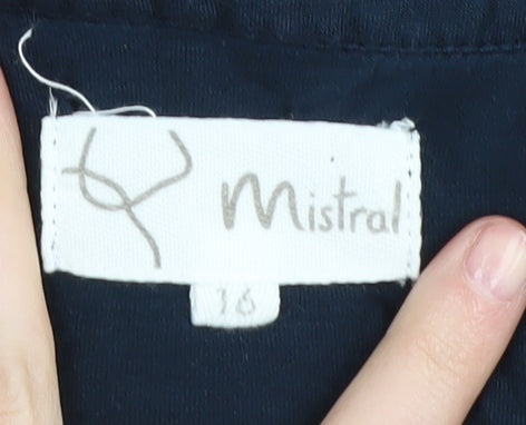 Mistral Women's Blue Long Sleeve Blouse Size 18