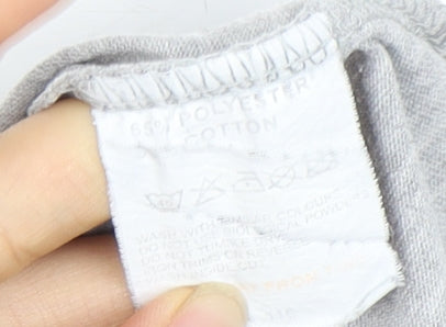 Slazenger Men's Grey L T-Shirt, V-Neck, Excellent Condition