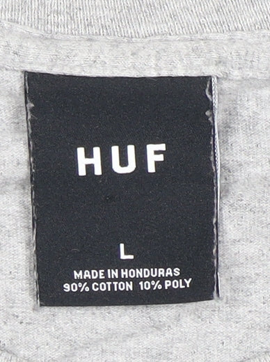 HUF Men’s Grey Long Sleeve Graphic T-Shirt Size L