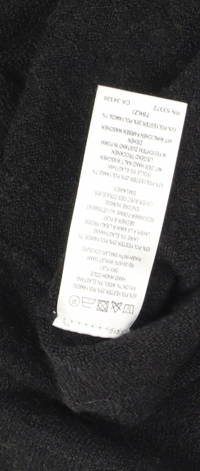 French Connection Women's Black V-Neck Pullover Jumper Size S