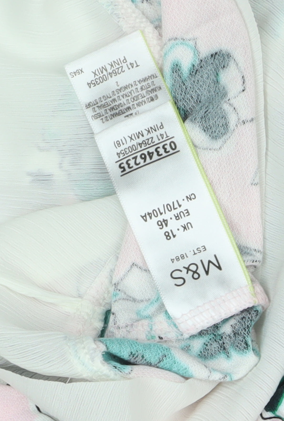 Marks and Spencer Women's Pink Floral Blouse Size 18