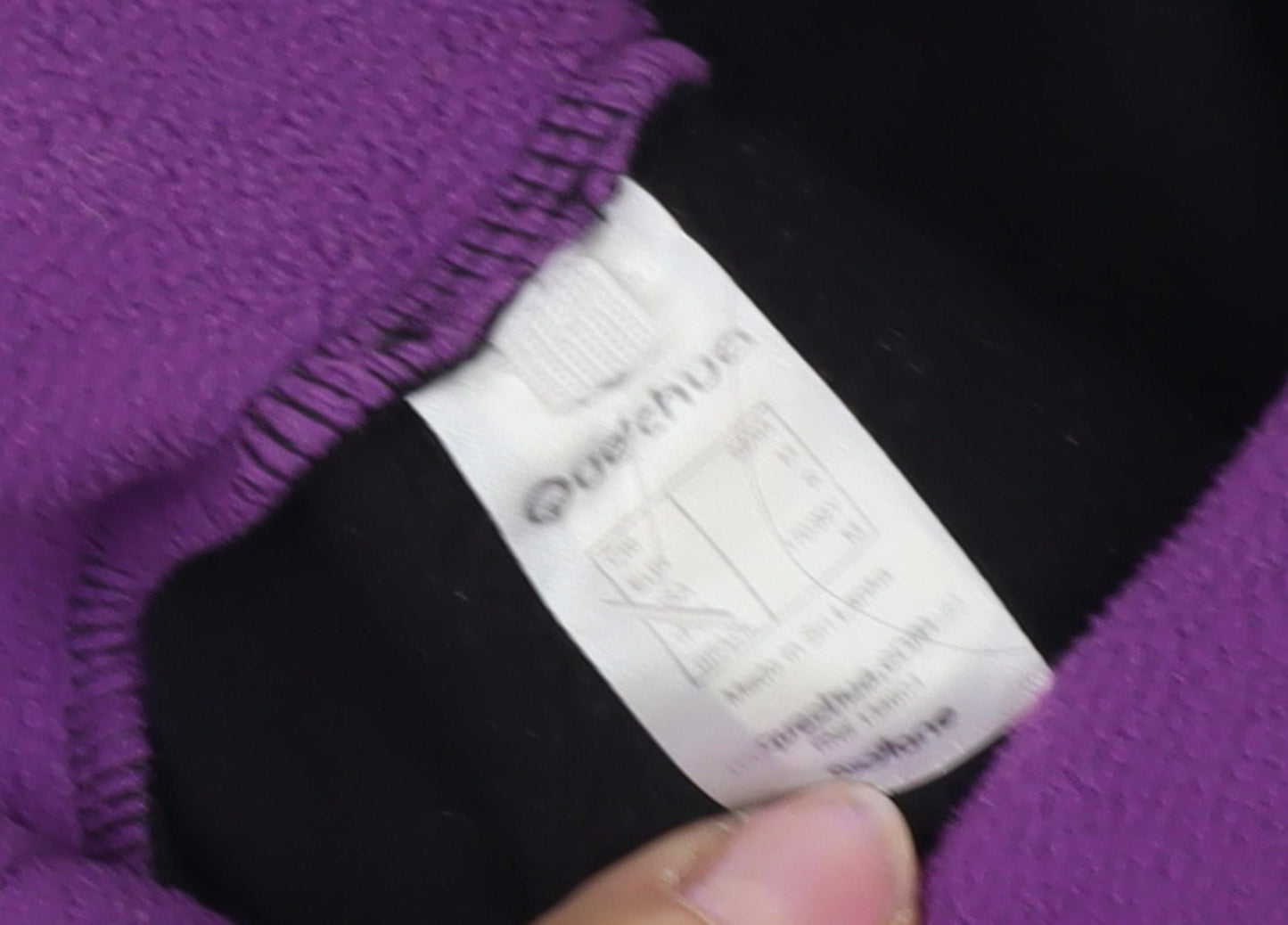 Quechua Women's Black Pullover S Fleece Jumper