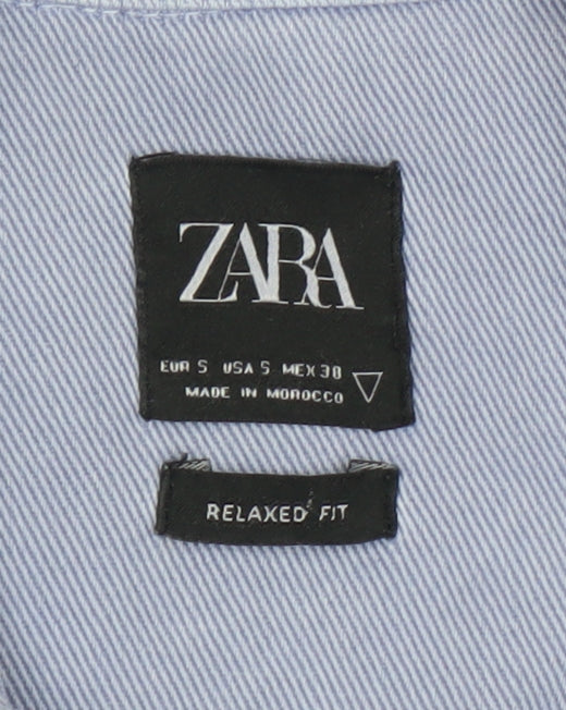 ZARA Men's Blue Relaxed Fit Corduroy Jacket, Size S