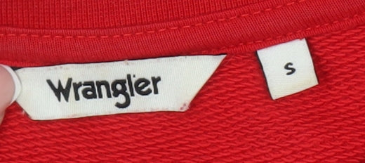 Wrangler Women's Red Logo Sweatshirt Size S Casual