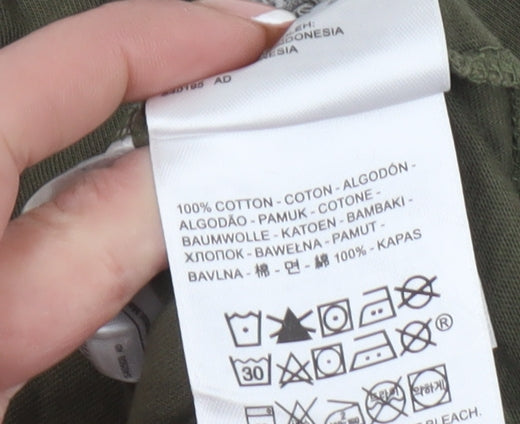 Levi's Women's Green T-Shirt, Size L, Casual Basic Tee