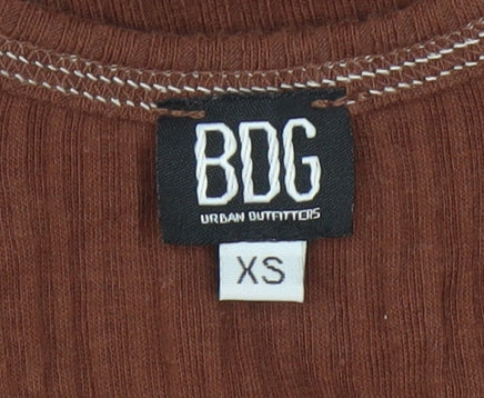 BDG Women's Brown Scoop Neck Tank Top XS