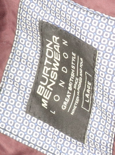 Burton Menswear London Blue Hooded Parka Men's Jacket L