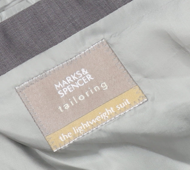 Marks and Spencer Men's Beige Blazer 44 Short Wool