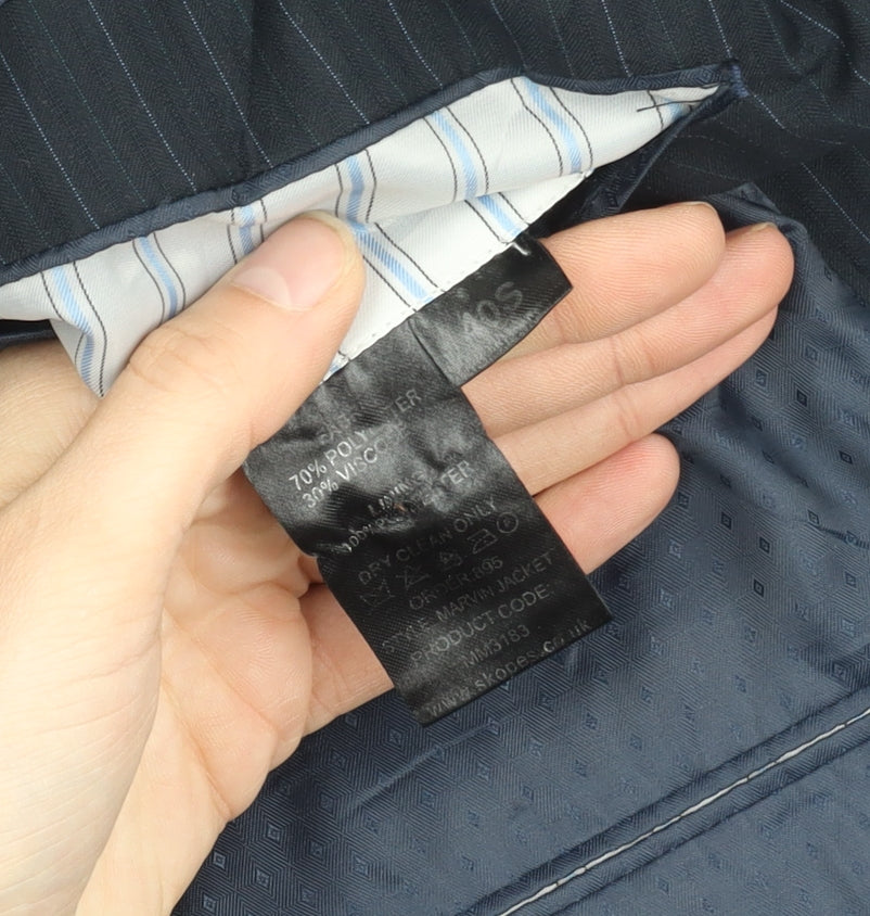 Skopes Men's Blue Striped Blazer 40S