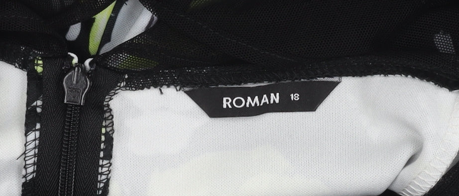 Roman Women's Multicoloured Fit & Flare Dress Size 18