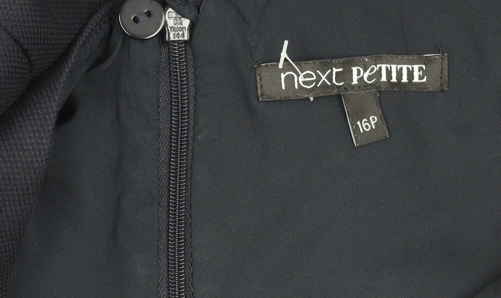 Next Women's Black Sheath Dress Size 16 Knee Length