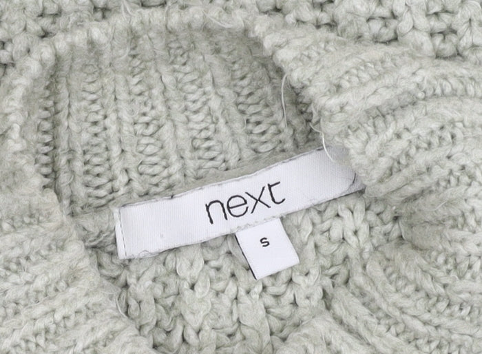 Next Women's Ivory High Neck Chunky Pullover Jumper - S