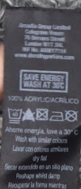 Dorothy Perkins Women's Grey Open-Knit Pullover Jumper Size 12