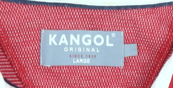 Kangol Men's Red Polo Shirt L - Classic Short Sleeve