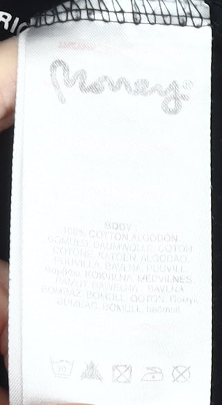 Money Men's Black Logo T-Shirt Size L