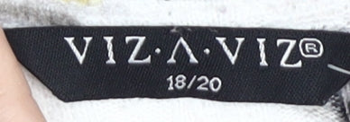 VIZ-A-VIZ Women's Multicoloured Floral Blouse Size 18