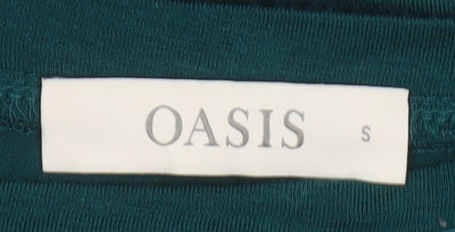 Oasis Women's Green Long Sleeve Top Size S