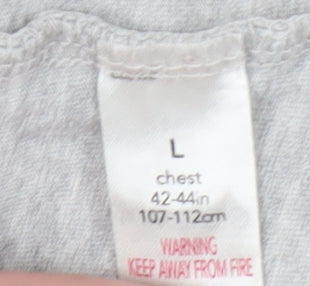 PlayStation Men's Grey Graphic T-Shirt, Size L