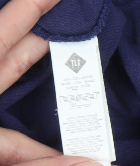 Tex Men's Blue Gamer Graphic T-Shirt, Large