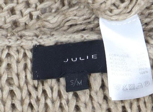 Joule Women's Beige Open-Knit Pullover Jumper - Size S