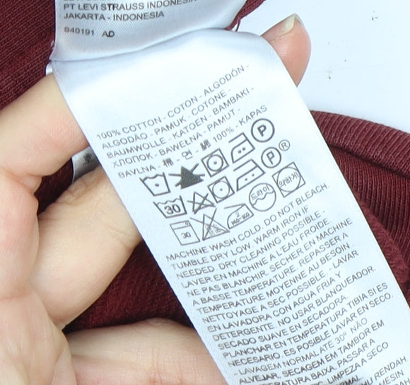 Levi's Men's Red 3XL Full Zip Hoodie